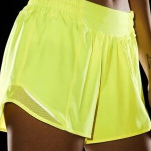 lululemon athletica Neon Yellow Athletic Shorts